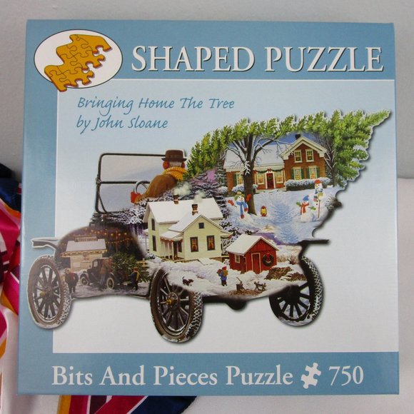 750 Piece Bringing Home The Tree Shaped Puzzle by Bits And Pieces - Picture 1 of 8